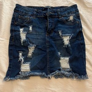 Womens denim skirt